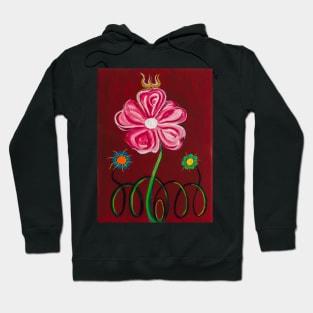 Pink 5 Flower Hoodie